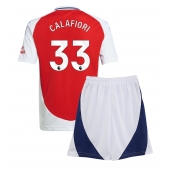 Arsenal Riccardo Calafiori #33 Thuis tenue voor kinderen 2024-25 Korte Mouwen (+ broek)