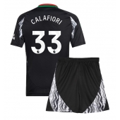 Arsenal Riccardo Calafiori #33 Uit tenue voor kinderen 2024-25 Korte Mouwen (+ broek)