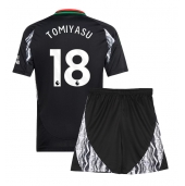 Arsenal Takehiro Tomiyasu #18 Uit tenue voor kinderen 2024-25 Korte Mouwen (+ broek)