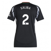 Arsenal William Saliba #2 Uit tenue voor Dames 2024-25 Korte Mouwen