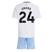 Aston Villa Amadou Onana #24 Uit tenue voor kinderen 2024-25 Korte Mouwen (+ broek)