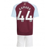 Aston Villa Boubacar Kamara #44 Thuis tenue voor kinderen 2024-25 Korte Mouwen (+ broek)