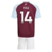 Aston Villa Pau Torres #14 Thuis tenue voor kinderen 2024-25 Korte Mouwen (+ broek)