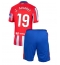 Atletico Madrid Julian Alvarez #19 Thuis tenue voor kinderen 2024-25 Korte Mouwen (+ broek)