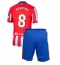 Atletico Madrid Pablo Barrios #8 Thuis tenue voor kinderen 2024-25 Korte Mouwen (+ broek)