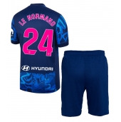 Atletico Madrid Robin Le Normand #24 Derde tenue voor kinderen 2024-25 Korte Mouwen (+ broek)