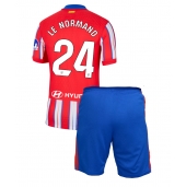 Atletico Madrid Robin Le Normand #24 Thuis tenue voor kinderen 2024-25 Korte Mouwen (+ broek)