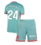 Atletico Madrid Robin Le Normand #24 Uit tenue voor kinderen 2024-25 Korte Mouwen (+ broek)