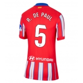 Atletico Madrid Rodrigo De Paul #5 Thuis tenue voor Dames 2024-25 Korte Mouwen