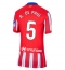 Atletico Madrid Rodrigo De Paul #5 Thuis tenue voor Dames 2024-25 Korte Mouwen