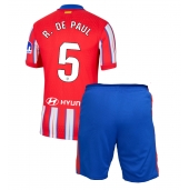 Atletico Madrid Rodrigo De Paul #5 Thuis tenue voor kinderen 2024-25 Korte Mouwen (+ broek)