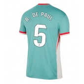 Atletico Madrid Rodrigo De Paul #5 Uit tenue 2024-25 Korte Mouwen