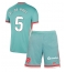 Atletico Madrid Rodrigo De Paul #5 Uit tenue voor kinderen 2024-25 Korte Mouwen (+ broek)