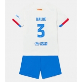 Barcelona Alejandro Balde #3 Uit tenue voor kinderen 2023-24 Korte Mouwen (+ broek)