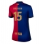 Barcelona Andreas Christensen #15 Thuis tenue voor Dames 2024-25 Korte Mouwen