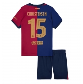 Barcelona Andreas Christensen #15 Thuis tenue voor kinderen 2024-25 Korte Mouwen (+ broek)