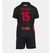 Barcelona Andreas Christensen #15 Uit tenue voor kinderen 2024-25 Korte Mouwen (+ broek)