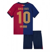 Barcelona Ansu Fati #10 Thuis tenue voor kinderen 2024-25 Korte Mouwen (+ broek)