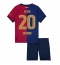 Barcelona Dani Olmo #20 Thuis tenue voor kinderen 2024-25 Korte Mouwen (+ broek)