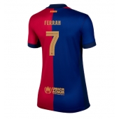 Barcelona Ferran Torres #7 Thuis tenue voor Dames 2024-25 Korte Mouwen