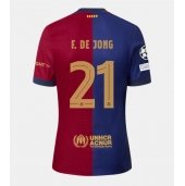 Barcelona Frenkie de Jong #21 Thuis tenue 2024-25 Korte Mouwen