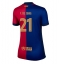 Barcelona Frenkie de Jong #21 Thuis tenue voor Dames 2024-25 Korte Mouwen