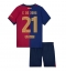 Barcelona Frenkie de Jong #21 Thuis tenue voor kinderen 2024-25 Korte Mouwen (+ broek)