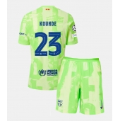 Barcelona Jules Kounde #23 Derde tenue voor kinderen 2024-25 Korte Mouwen (+ broek)