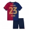 Barcelona Jules Kounde #23 Thuis tenue voor kinderen 2024-25 Korte Mouwen (+ broek)