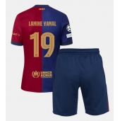 Barcelona Lamine Yamal #19 Thuis tenue voor kinderen 2024-25 Korte Mouwen (+ broek)