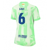 Barcelona Paez Gavi #6 Derde tenue voor Dames 2024-25 Korte Mouwen