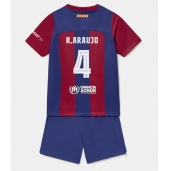 Barcelona Ronald Araujo #4 Thuis tenue voor kinderen 2023-24 Korte Mouwen (+ broek)