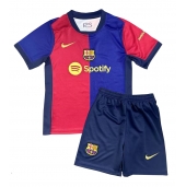 Barcelona Thuis tenue voor kinderen 2024-25 Korte Mouwen (+ broek)