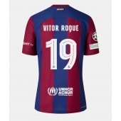 Barcelona Vitor Roque #19 Thuis tenue voor Dames 2023-24 Korte Mouwen