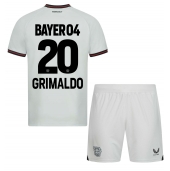 Bayer Leverkusen Alejandro Grimaldo #20 Uit tenue voor kinderen 2023-24 Korte Mouwen (+ broek)