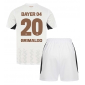 Bayer Leverkusen Alejandro Grimaldo #20 Uit tenue voor kinderen 2024-25 Korte Mouwen (+ broek)