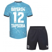 Bayer Leverkusen Edmond Tapsoba #12 Derde tenue voor kinderen 2023-24 Korte Mouwen (+ broek)