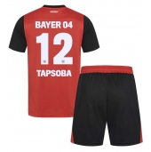 Bayer Leverkusen Edmond Tapsoba #12 Thuis tenue voor kinderen 2024-25 Korte Mouwen (+ broek)