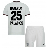 Bayer Leverkusen Exequiel Palacios #25 Uit tenue voor kinderen 2023-24 Korte Mouwen (+ broek)