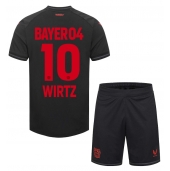 Bayer Leverkusen Florian Wirtz #10 Thuis tenue voor kinderen 2023-24 Korte Mouwen (+ broek)