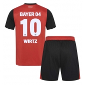 Bayer Leverkusen Florian Wirtz #10 Thuis tenue voor kinderen 2024-25 Korte Mouwen (+ broek)