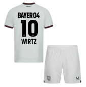 Bayer Leverkusen Florian Wirtz #10 Uit tenue voor kinderen 2023-24 Korte Mouwen (+ broek)