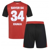 Bayer Leverkusen Granit Xhaka #34 Thuis tenue voor kinderen 2024-25 Korte Mouwen (+ broek)