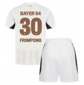 Bayer Leverkusen Jeremie Frimpong #30 Uit tenue voor kinderen 2024-25 Korte Mouwen (+ broek)