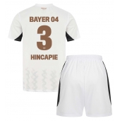 Bayer Leverkusen Piero Hincapie #3 Uit tenue voor kinderen 2024-25 Korte Mouwen (+ broek)