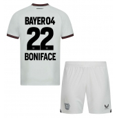 Bayer Leverkusen Victor Boniface #22 Uit tenue voor kinderen 2023-24 Korte Mouwen (+ broek)