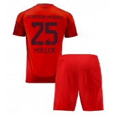 Bayern Munich Thomas Muller #25 Thuis tenue voor kinderen 2024-25 Korte Mouwen (+ broek)