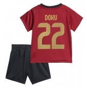 België Jeremy Doku #22 Thuis tenue voor kinderen EK 2024 Korte Mouwen (+ broek)