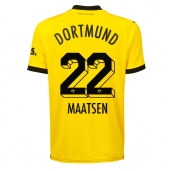 Borussia Dortmund Ian Maatsen #22 Thuis tenue 2023-24 Korte Mouwen