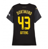 Borussia Dortmund Jamie Bynoe-Gittens #43 Uit tenue voor Dames 2024-25 Korte Mouwen